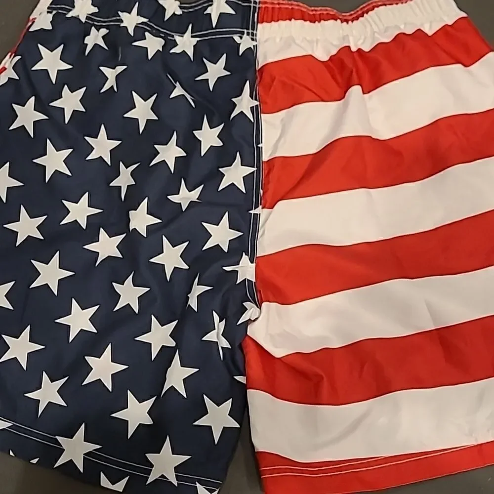 George XL/XG stars and stripes men's swimming shorts